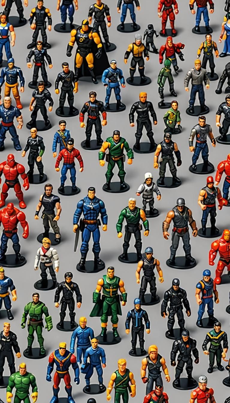 AI-Rendered Action Figures in Diverse Styles