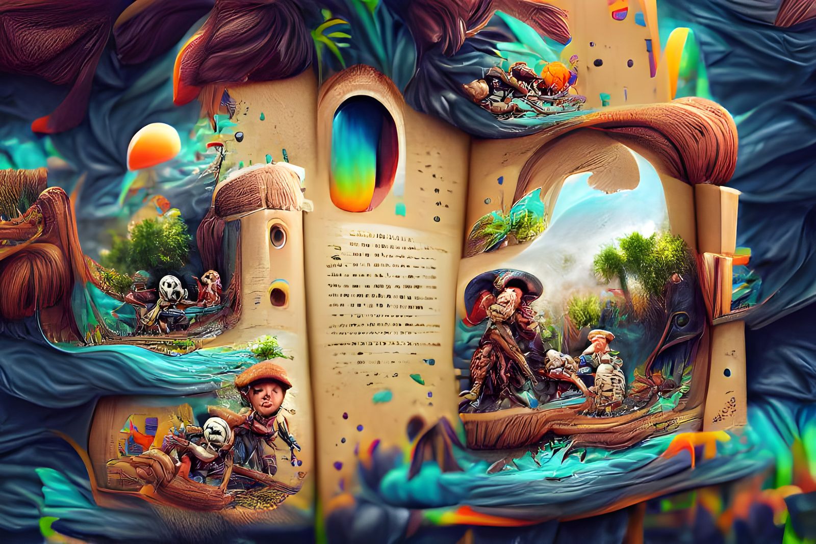 Treasure Island: Detailed Storybook Illustration in 8K