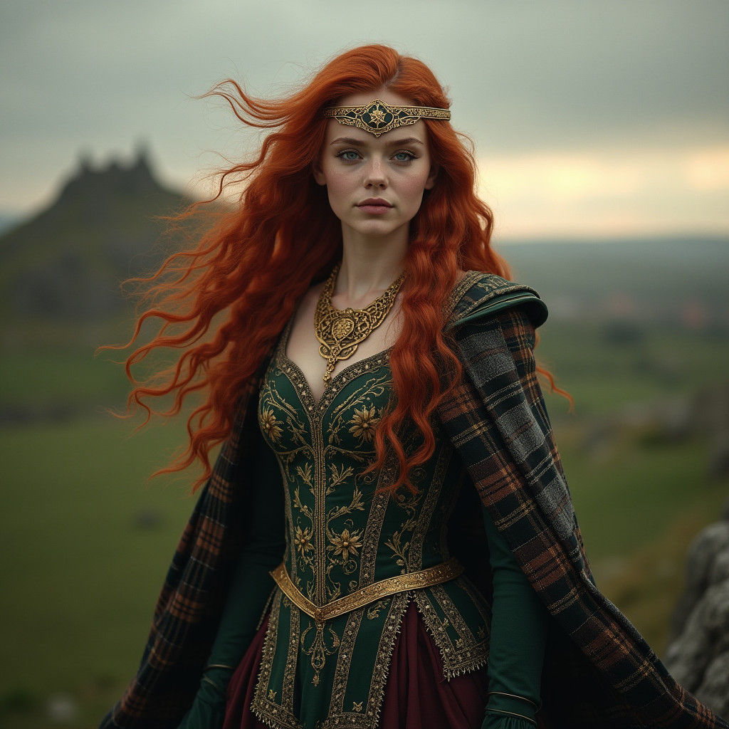 Queen Medb Lethderg on the Hill of Tara