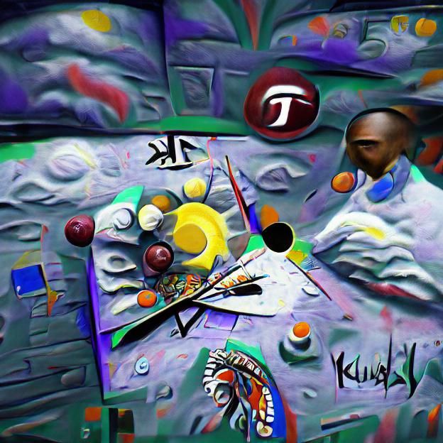 Tupac Portrait in Vivid Abstract Style