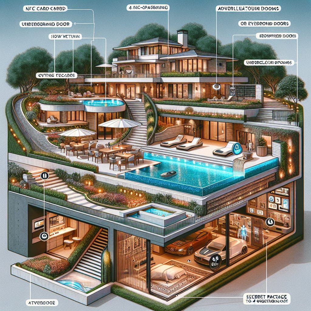 Luxury Villa with Advanced Technology and Underground Spaces