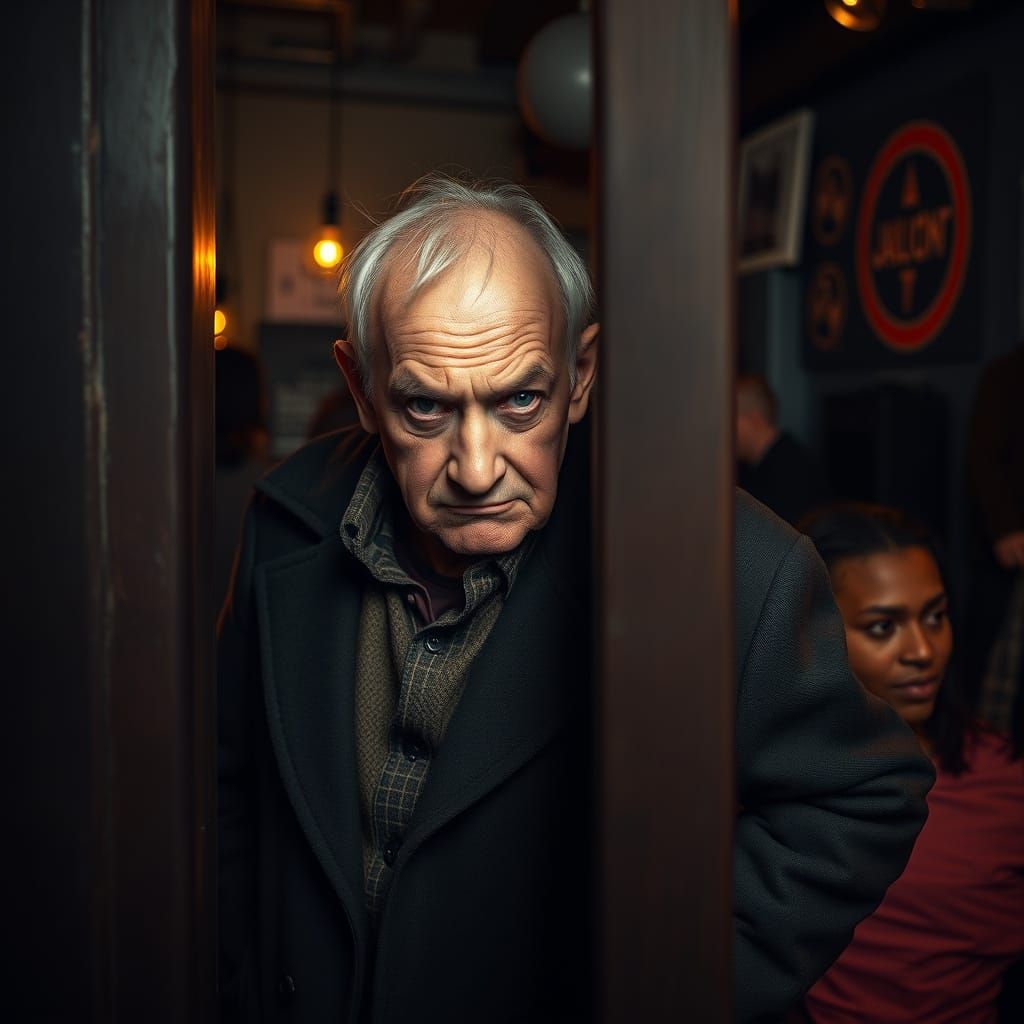 Without adding new details to the image, here are some things in a visual depiction that might make a person, including ...