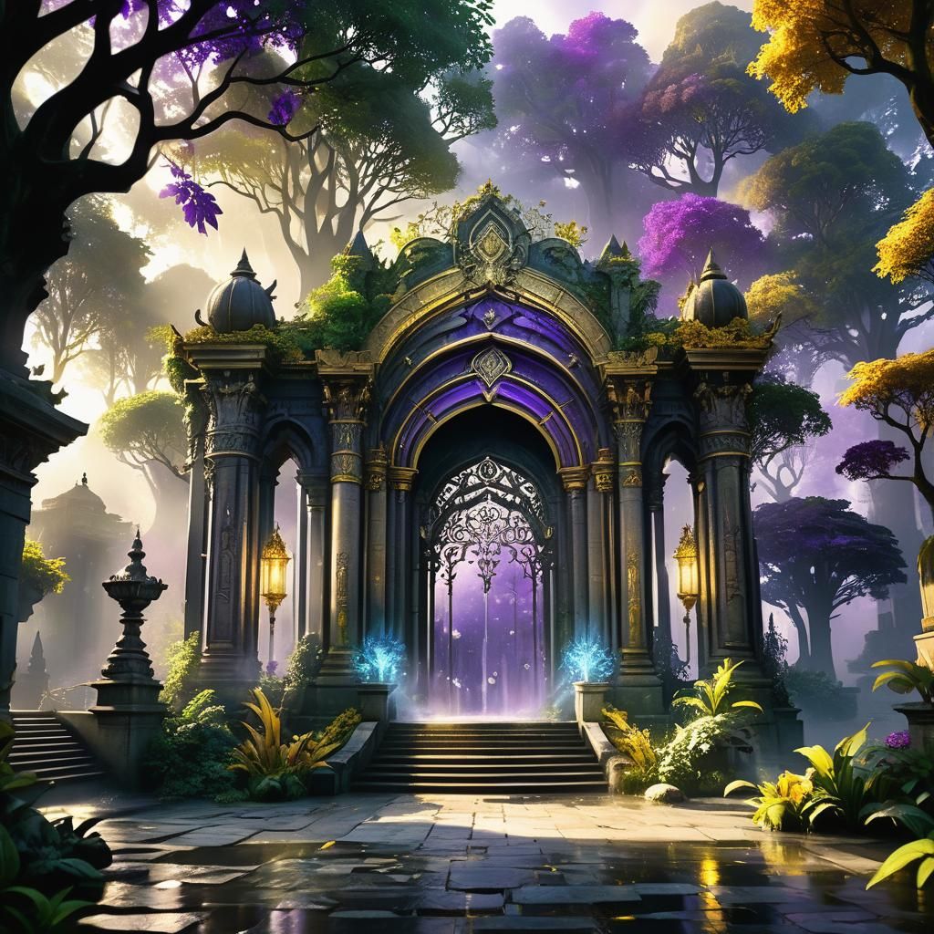 Heavenly Realm: Dark Fantasy Concept Art