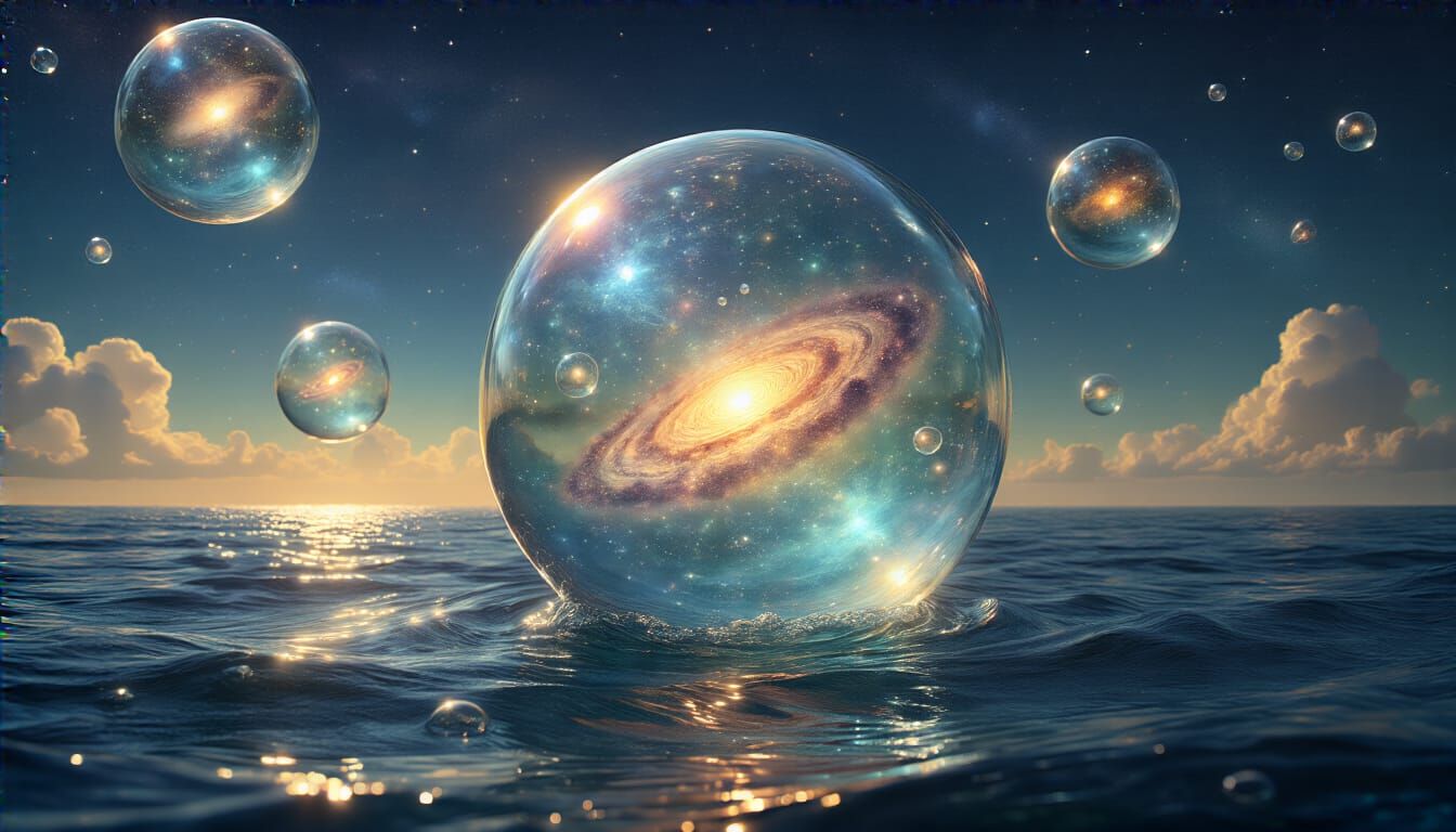 Cosmic Bubbles of Destiny: Shimmering Spheres in Space