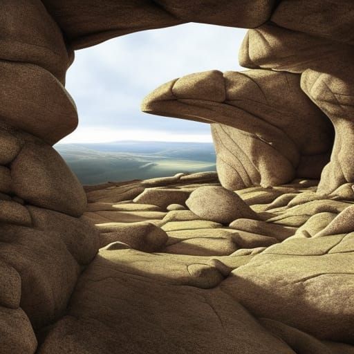 Neolithic Dolmen Rocks in Epic Landscape