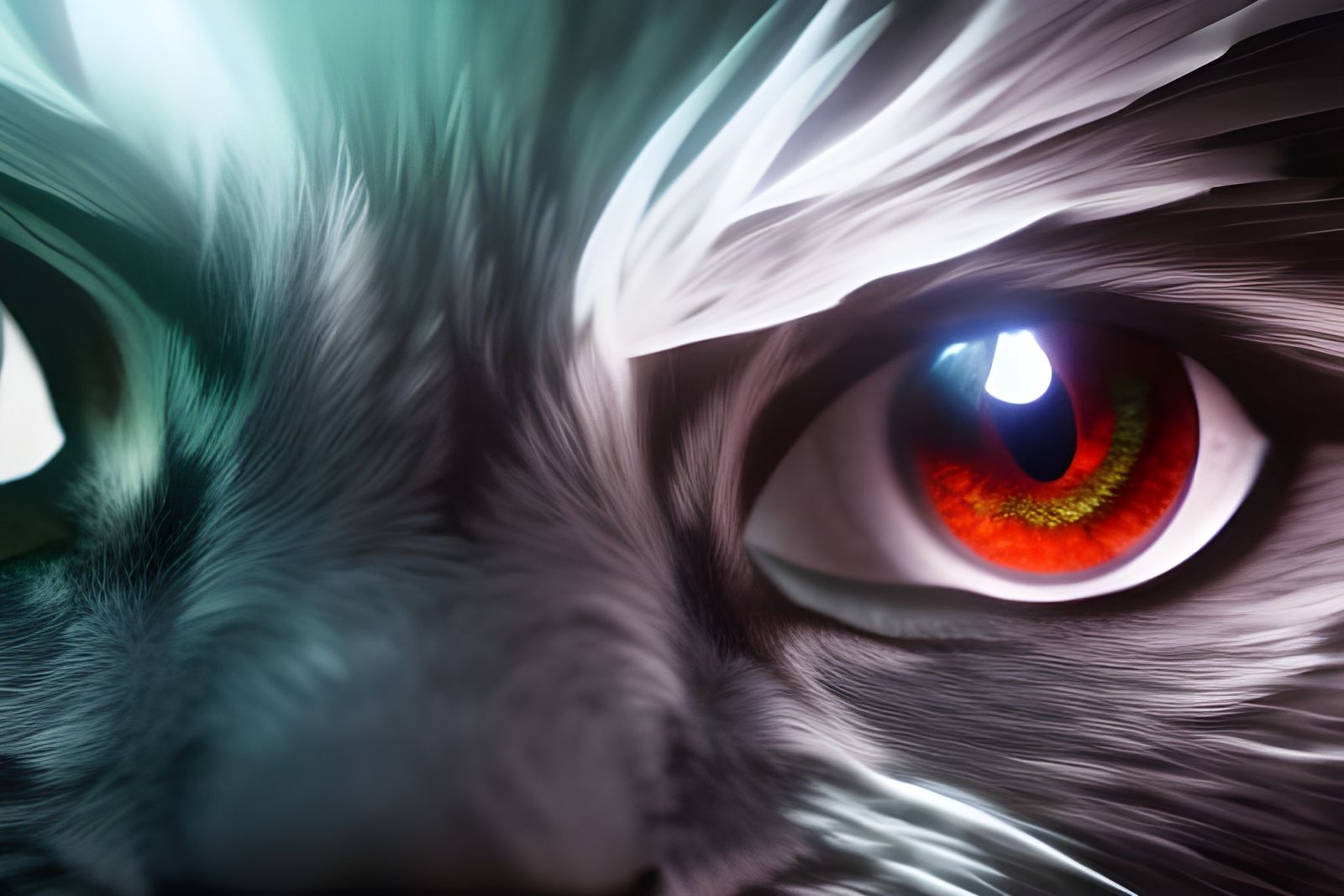 Heterochromatic Cat Unleashes Killer Instinct