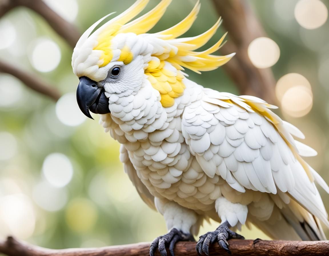 Sulphur-Crested Cockatoo in Natural Light: Professional Phot...