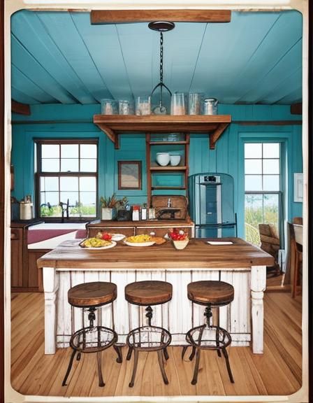 Captain's Shack: A Simple Kitchen Scene