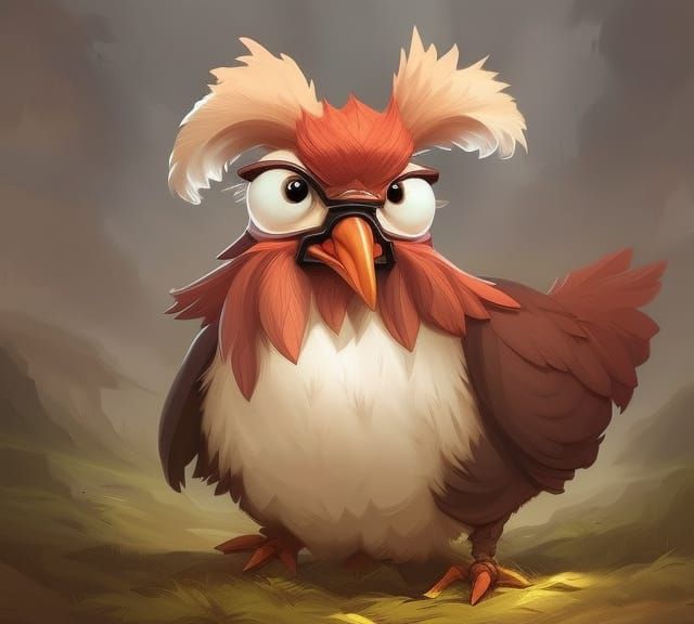 Grumpy chicken