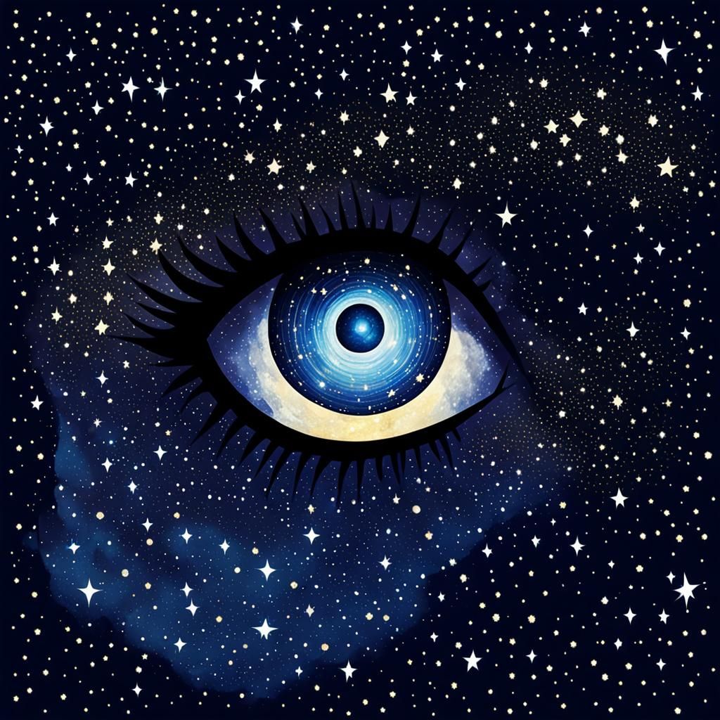 Giant Eye Peering From Stars