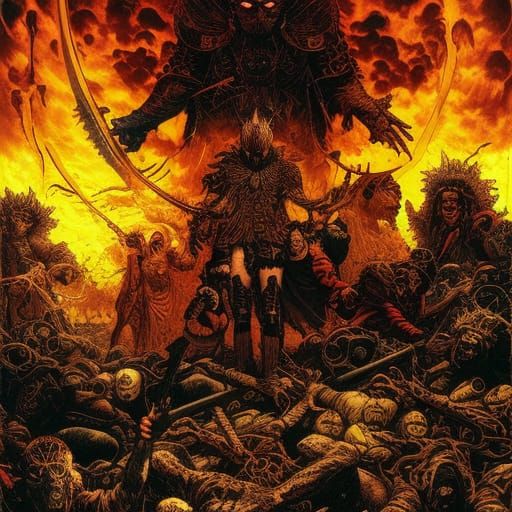 Avenger of Fallen Gods: Dark Fantasy Concept Art