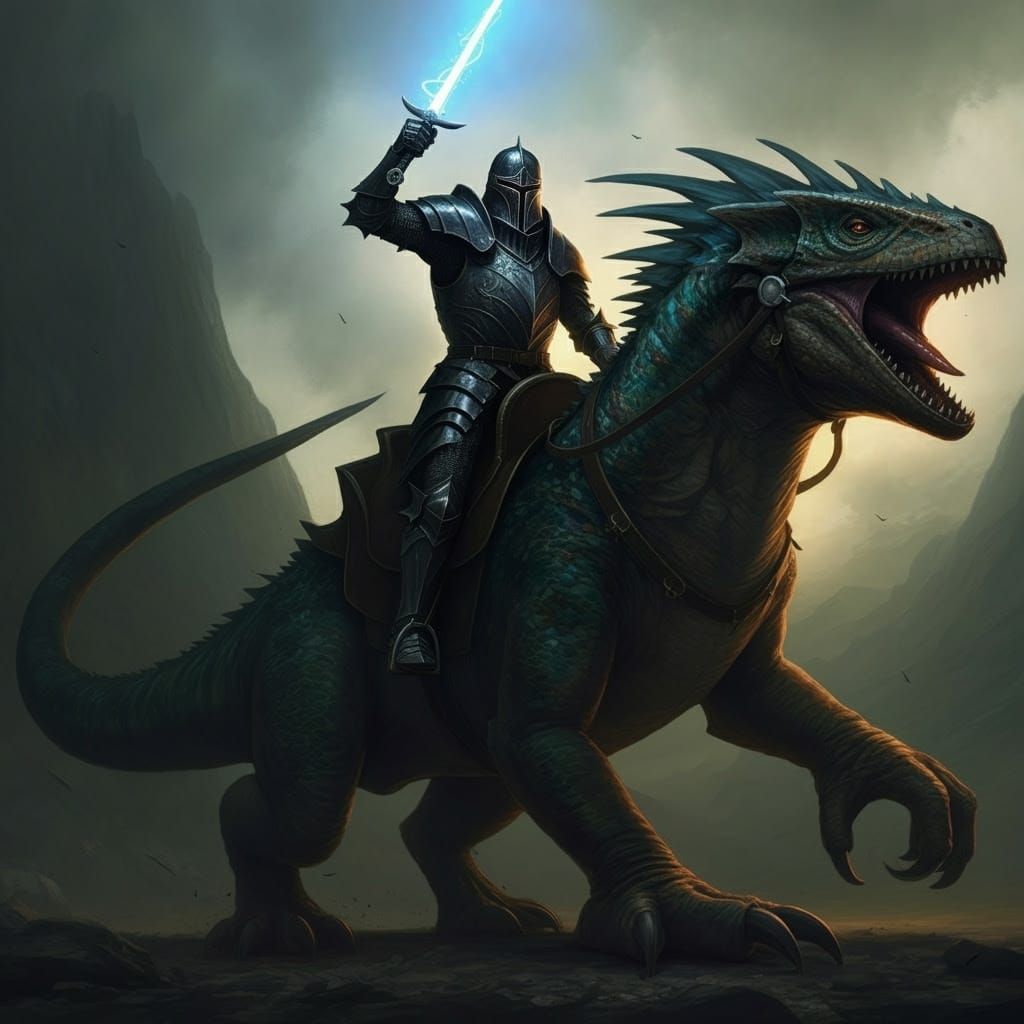 A Fantasy dark knight, based on Darth Vader