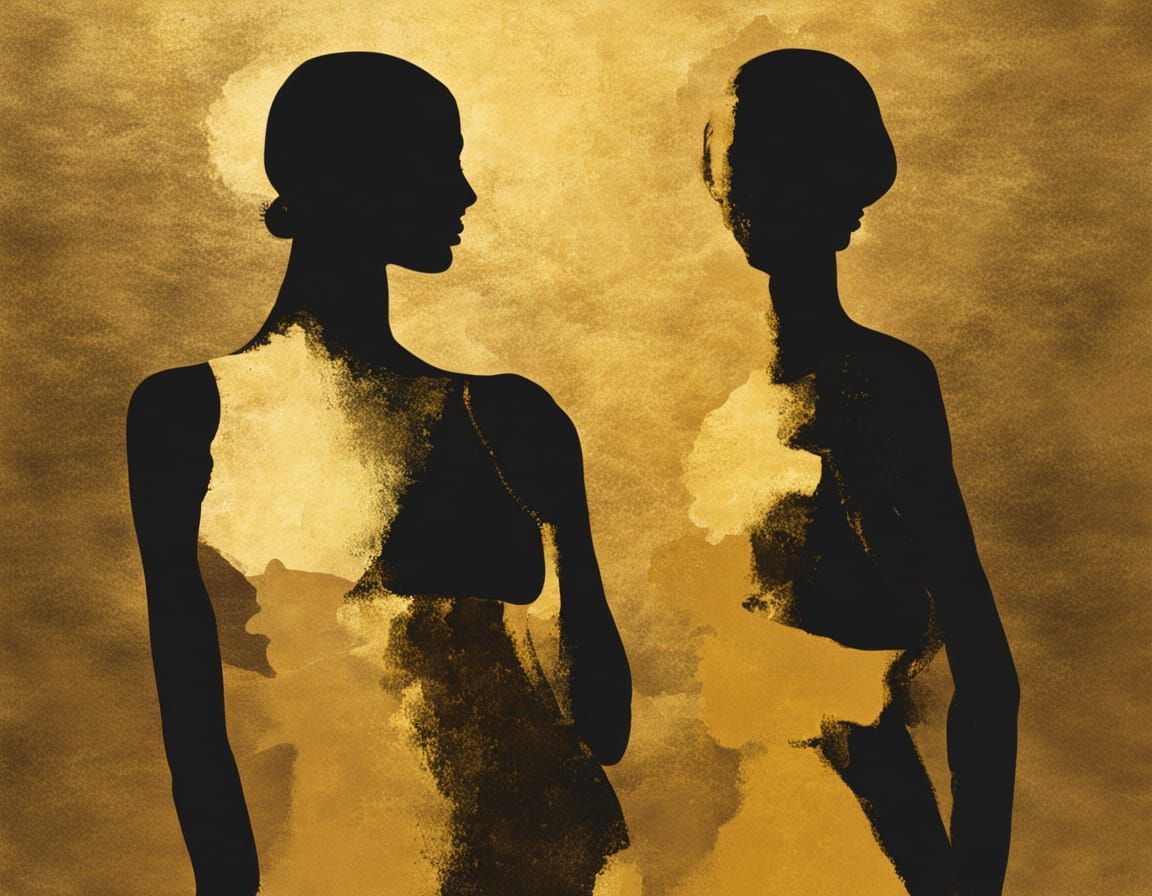 Golden Silhouettes in Dutch Golden Age Style