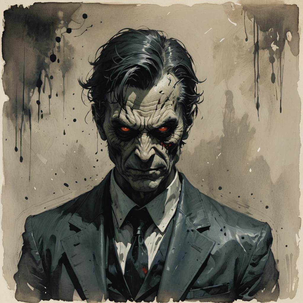 Sinister Dark Fantasy Scene by Greg Rutkowski