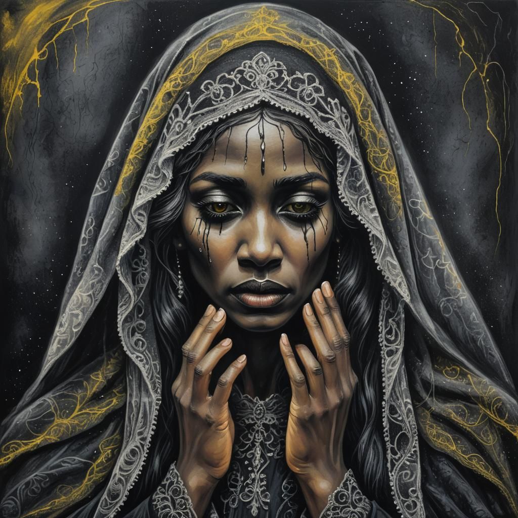 Works in Black, Yellow and Silver Series - 9