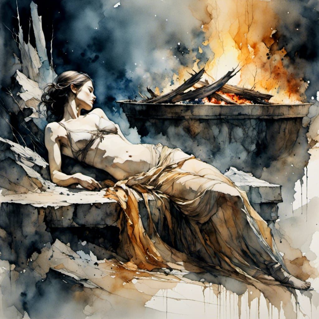 I am so tired and I am cold too, sleeping and warming up