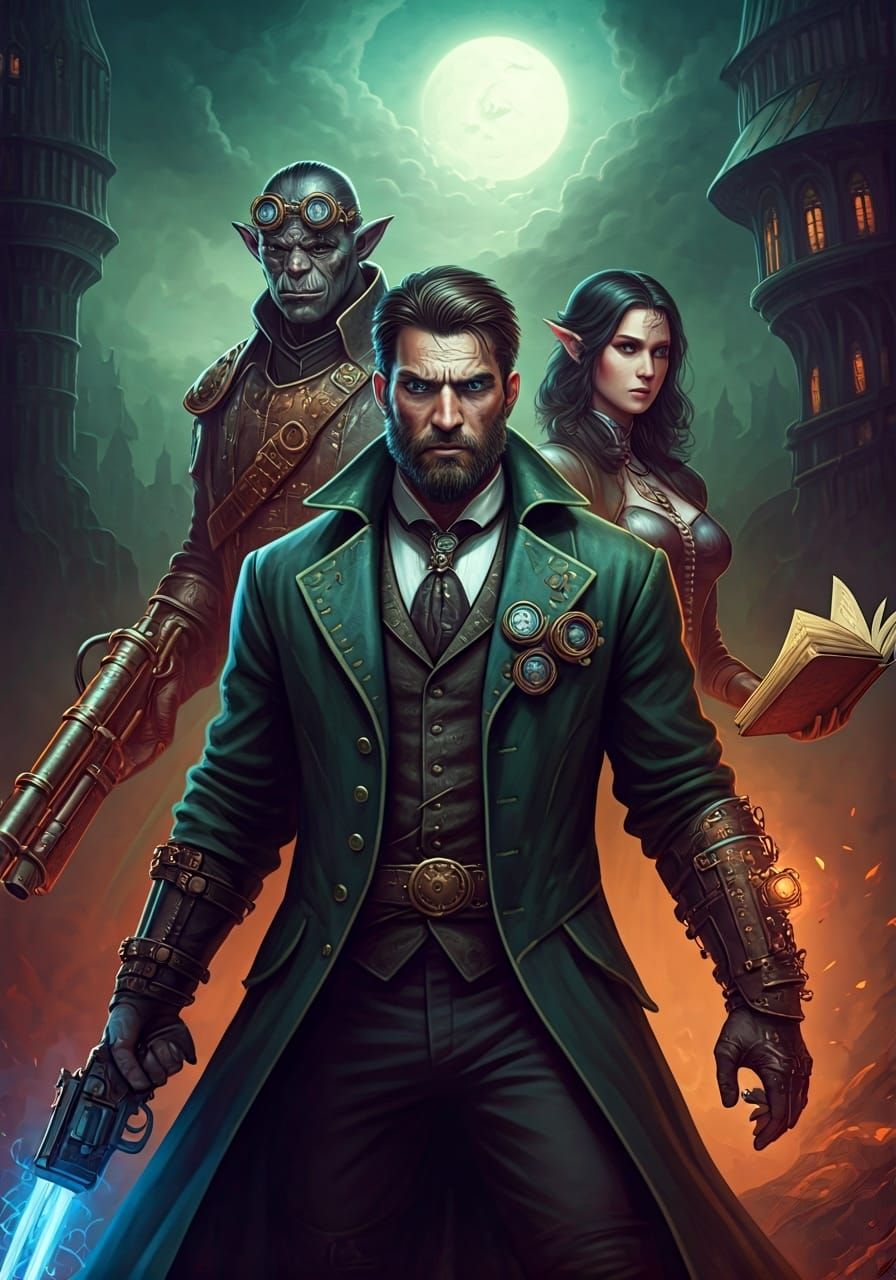 Arcanum Remaster Poster in Modern Comic Art Style