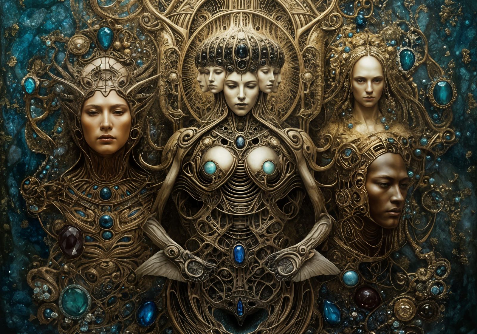 Creation Myths: Academic Art in Filigree Style