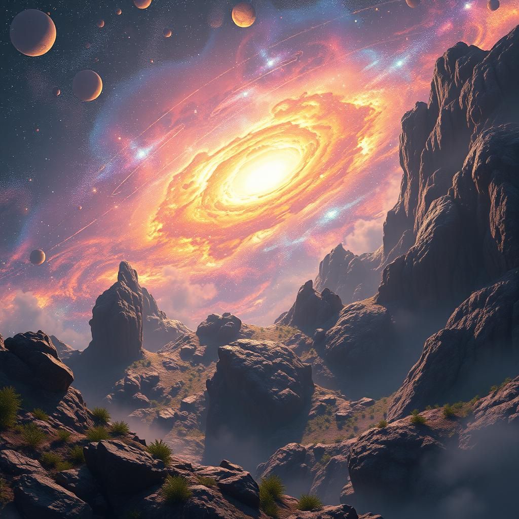 Universe Creation: Detailed Matte Painting in 8K