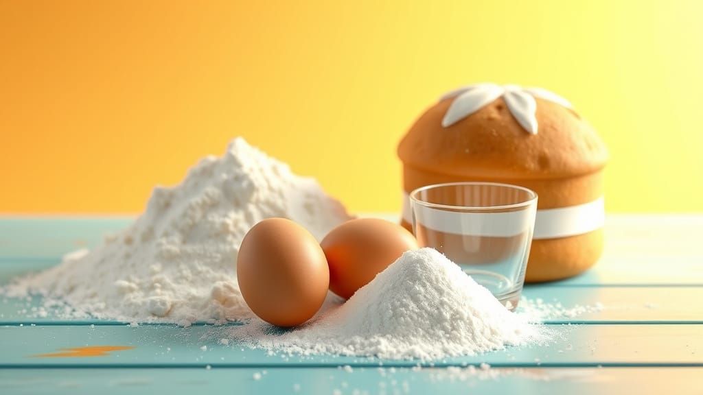 Victoria Sponge Ingredients Ready for Baking