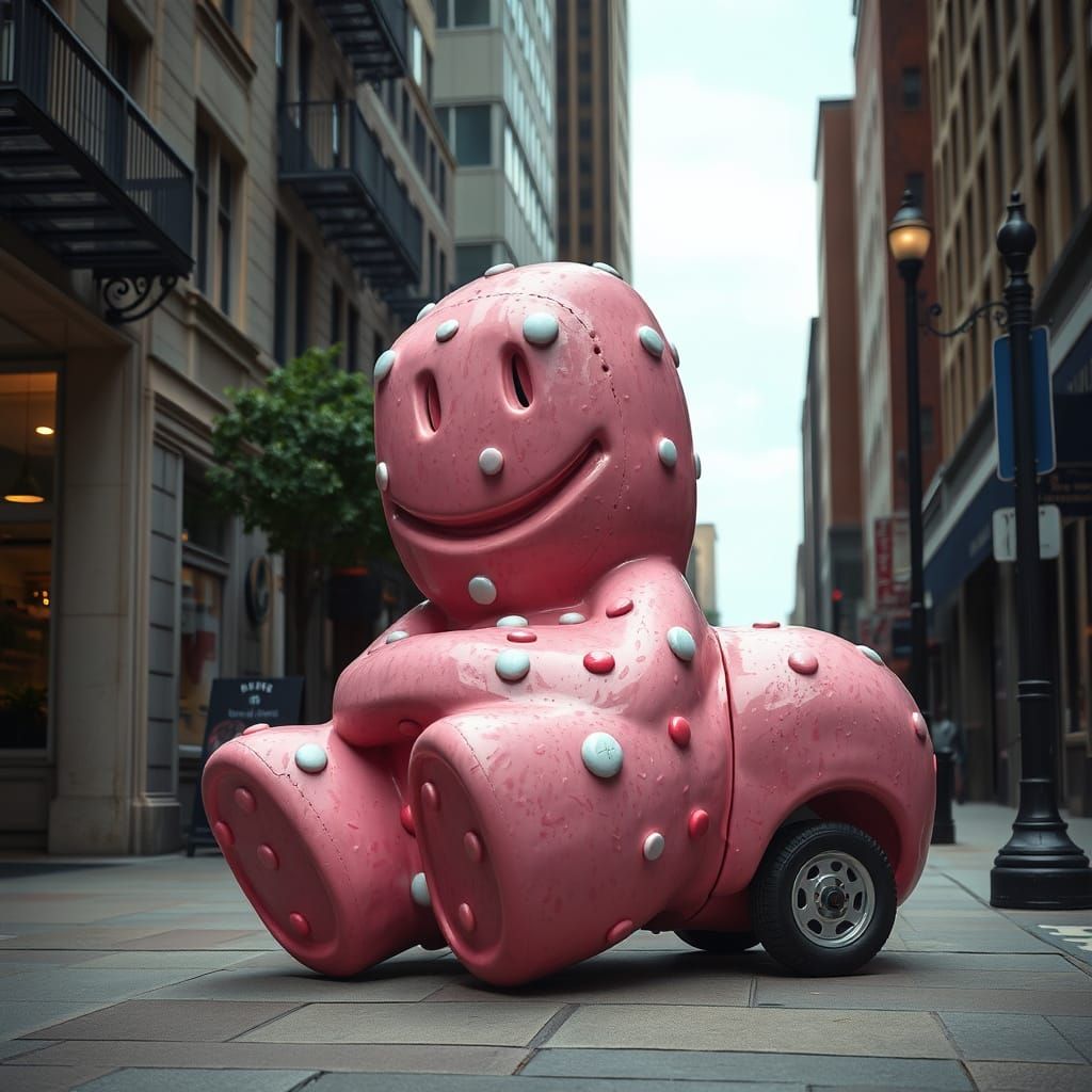 Austin Street Art: Realistic Pillsbury Doughboy Mural