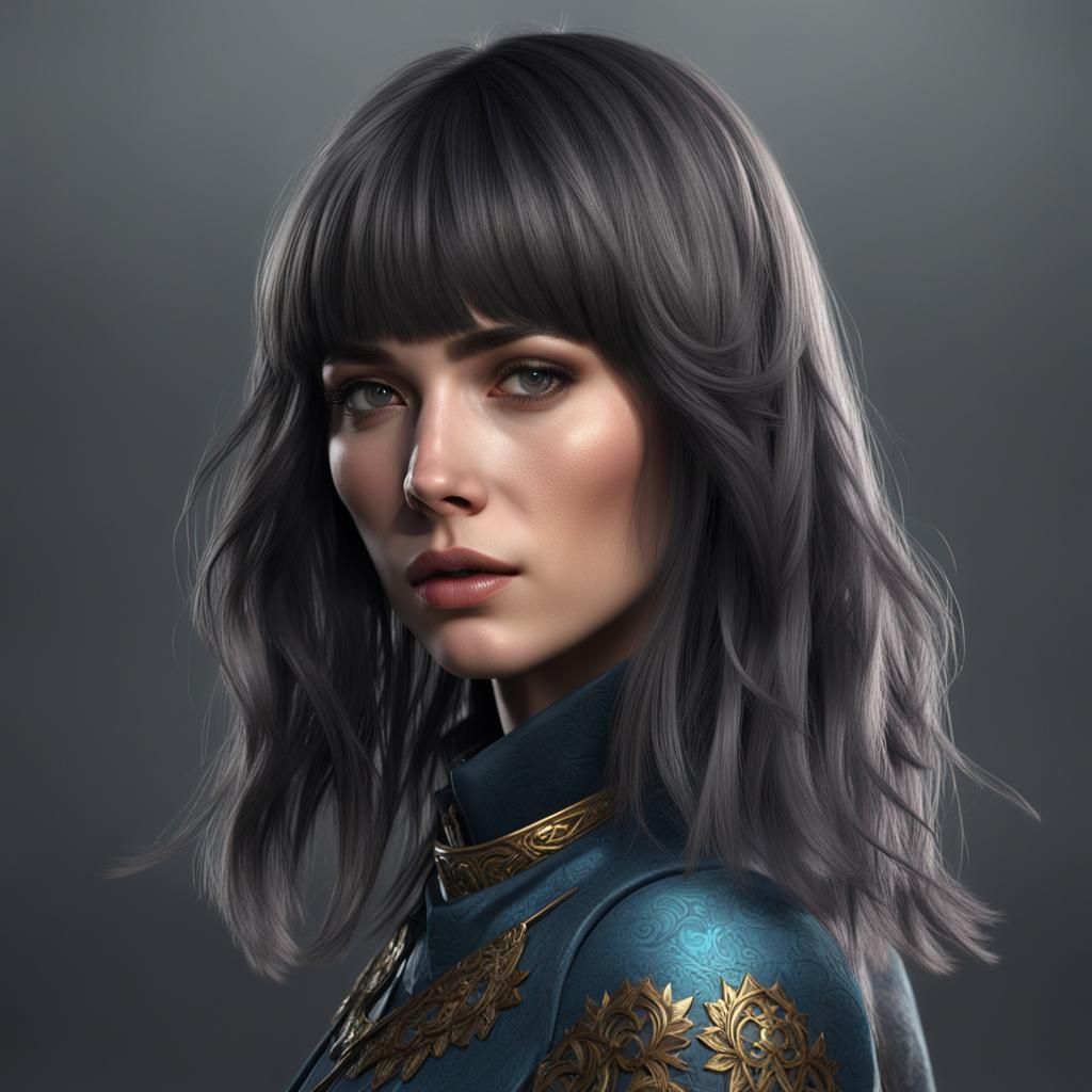 Modern Woman Portrait in Detailed Matte Painting