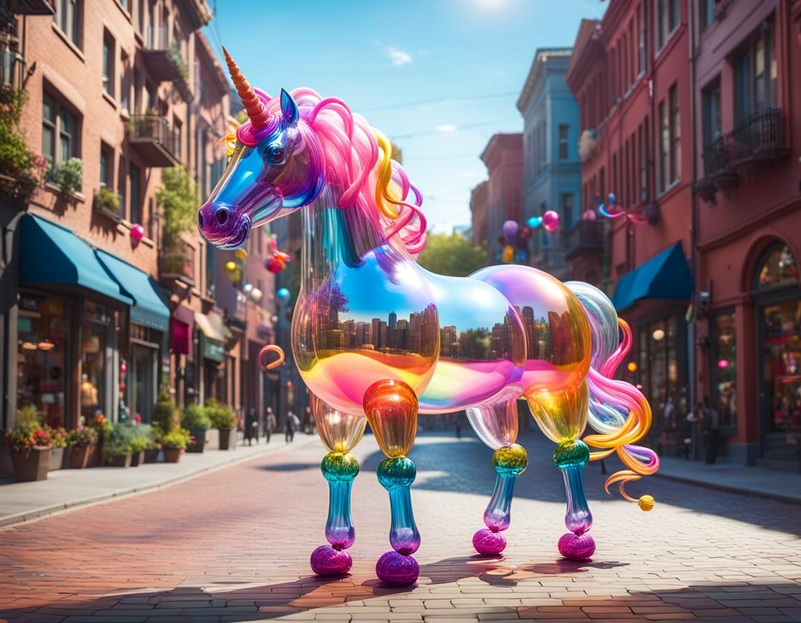 Balloon Unicorn in Dreamscape Street