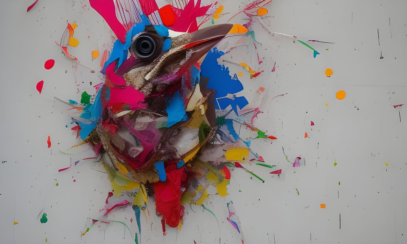 Upcycled Parrot Sculpture