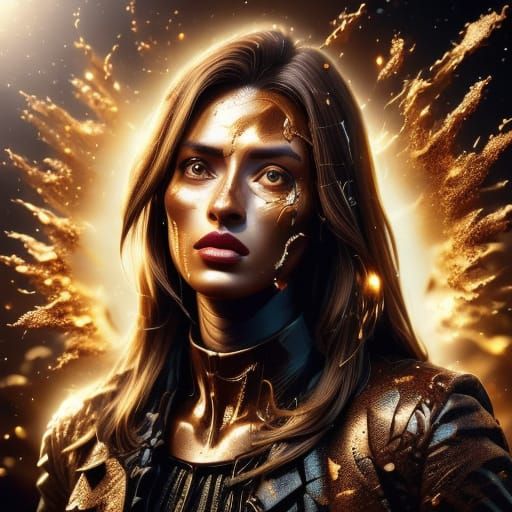 Hyper-Realistic Chocolate Sculpture of Girl