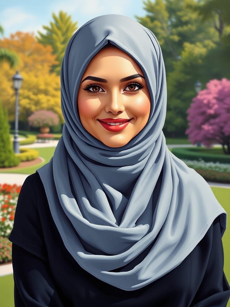 Minimalist Oil Painting of Swedish Woman