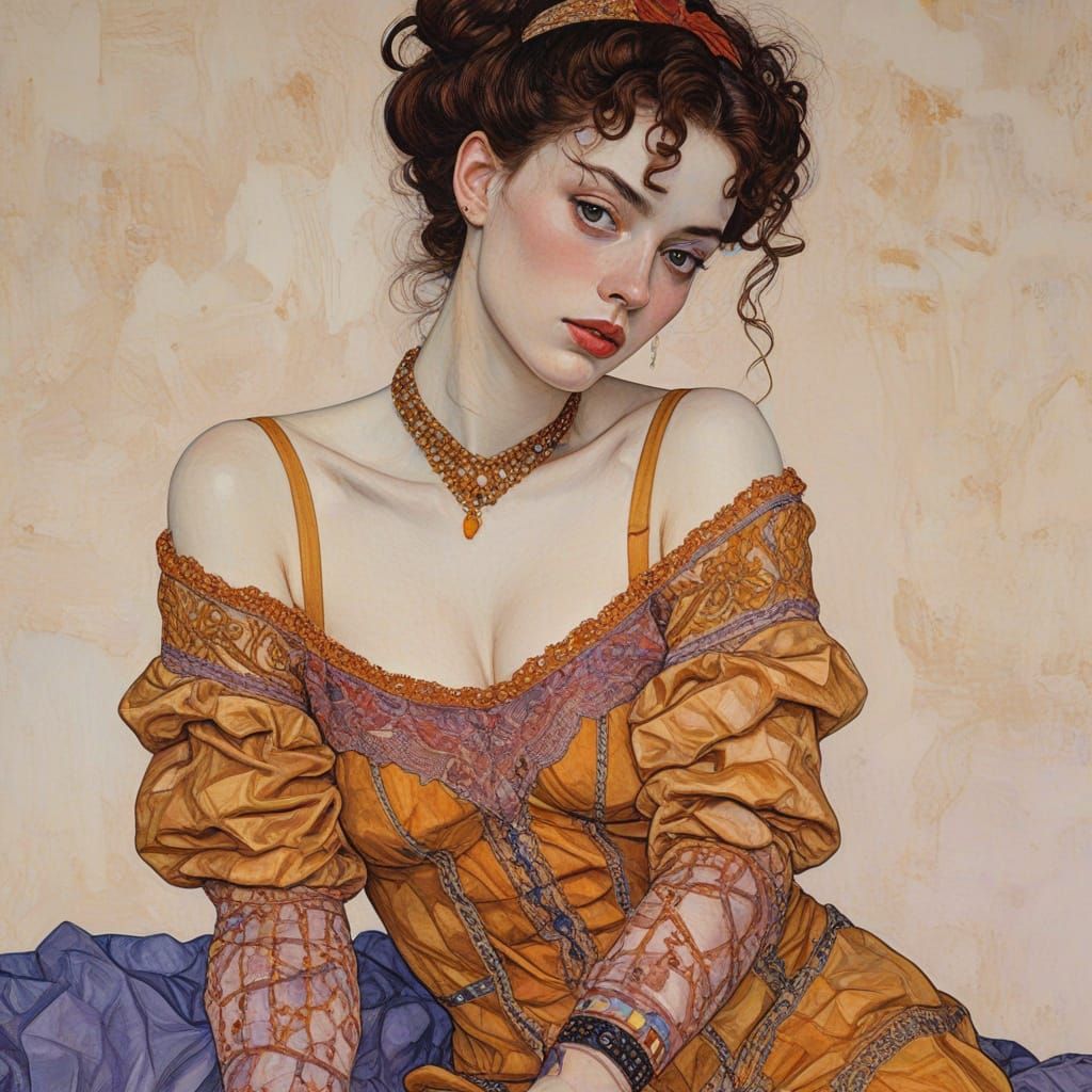 Ethereal Salamander in Opulent Textures