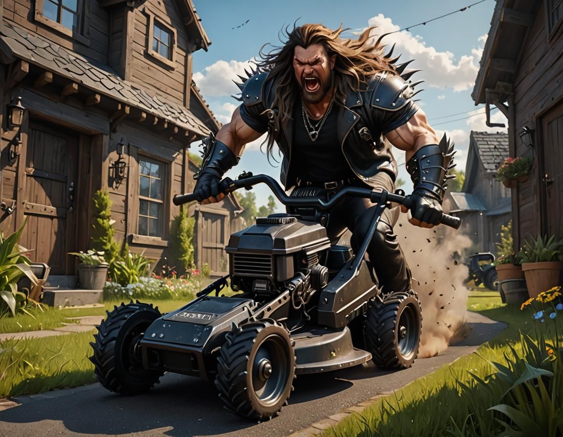 Mowing the lawn, mowing the lawn! #2