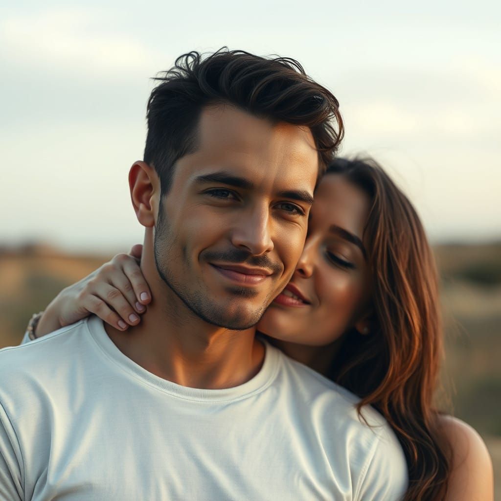 Photorealistic Portrait of a Man in Love