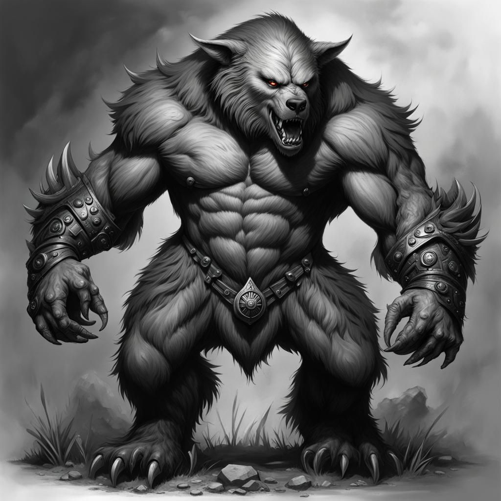 Ogre Werebear early experiment