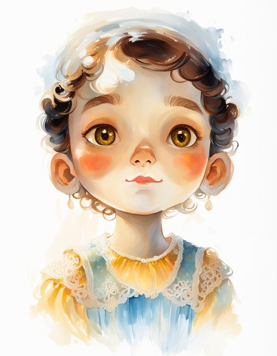 Rembrandt-Inspired Oil Painting of a Woman