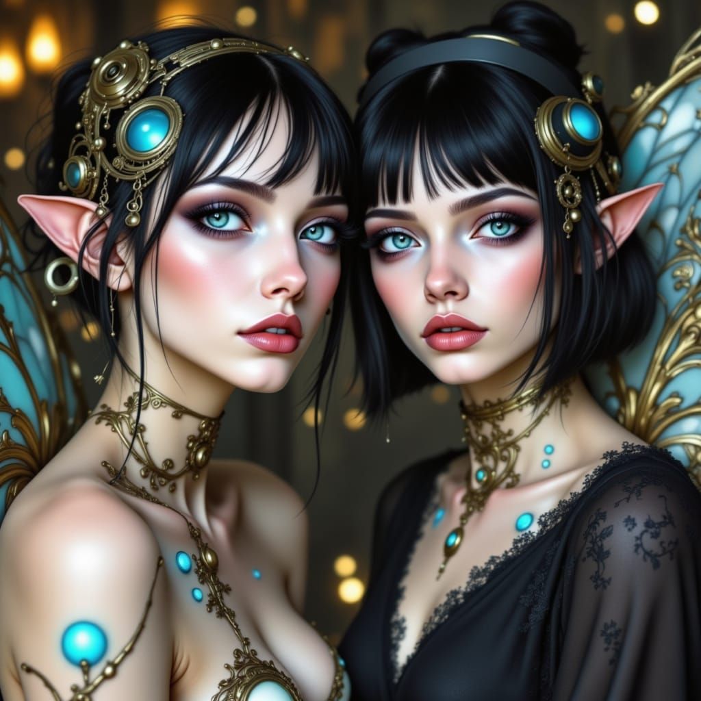 Enchanting Zombified Steampunk Fairies in Dark Fantasy Art