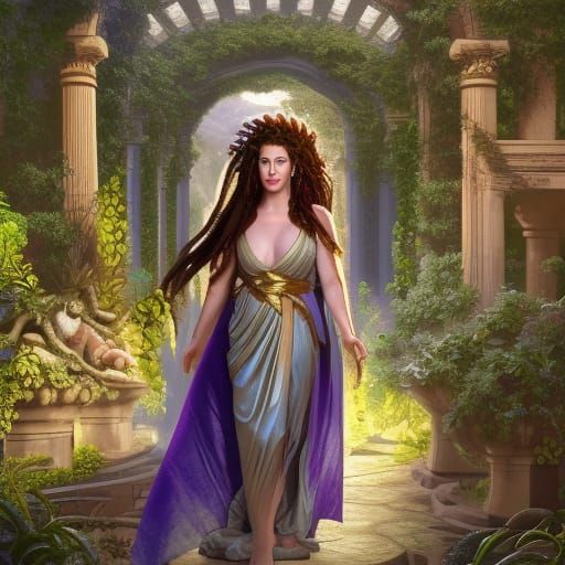 Mimi Rogers as Medusa in Greek Garden