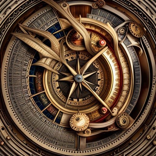 Surreal Steampunk Nautical Fantasy in Cosmic Liquid Detail