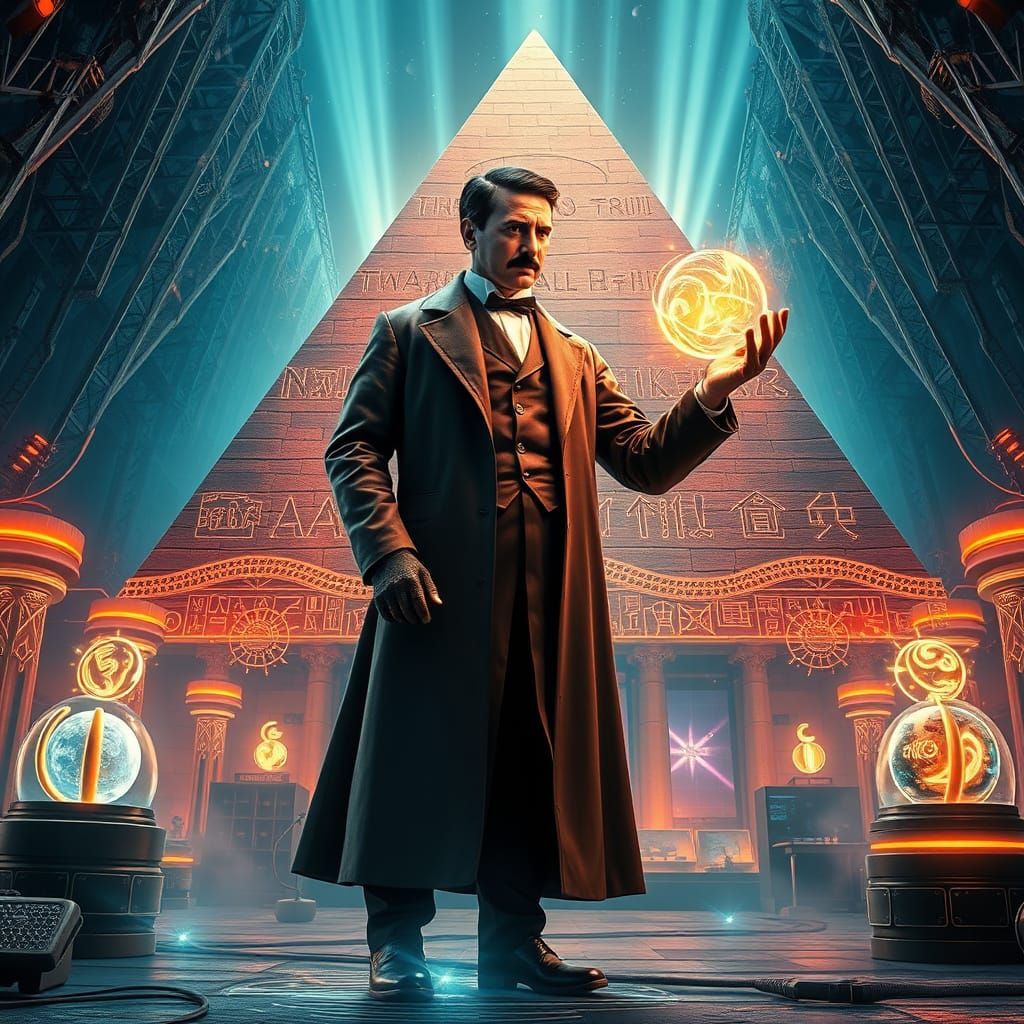 Tesla's Futuristic Lab Inside the Great Pyramid