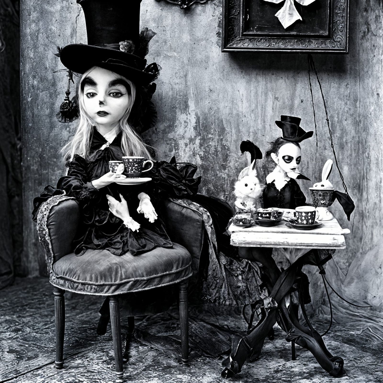 Haunted Gothic Puppet Tea Party