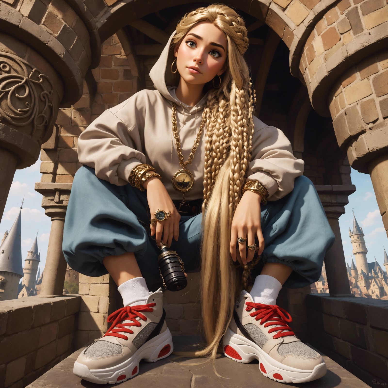 Rapunzel Reimagined: Urban Rapper in Ancient Tower