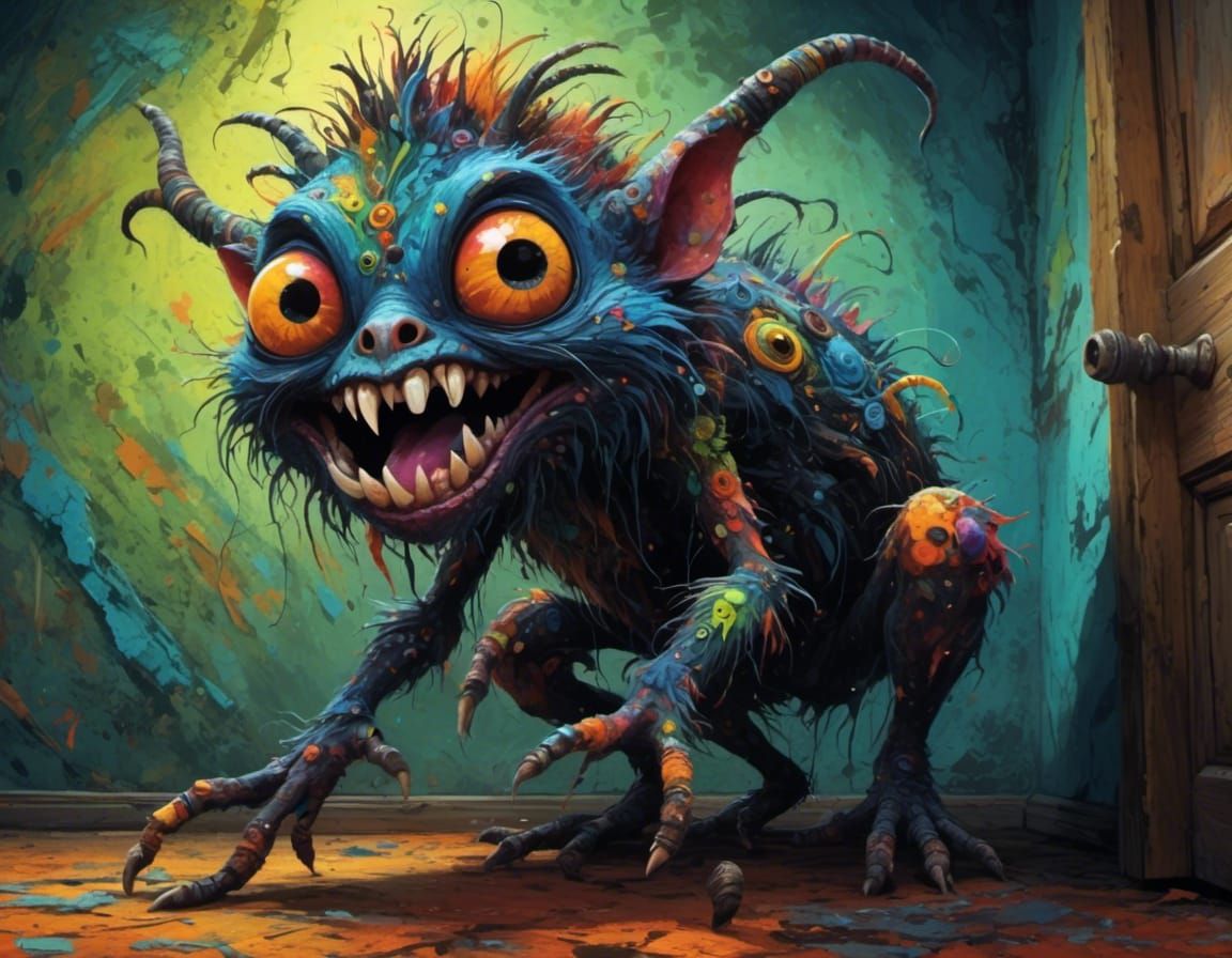 imaginary friend in the corner of the room