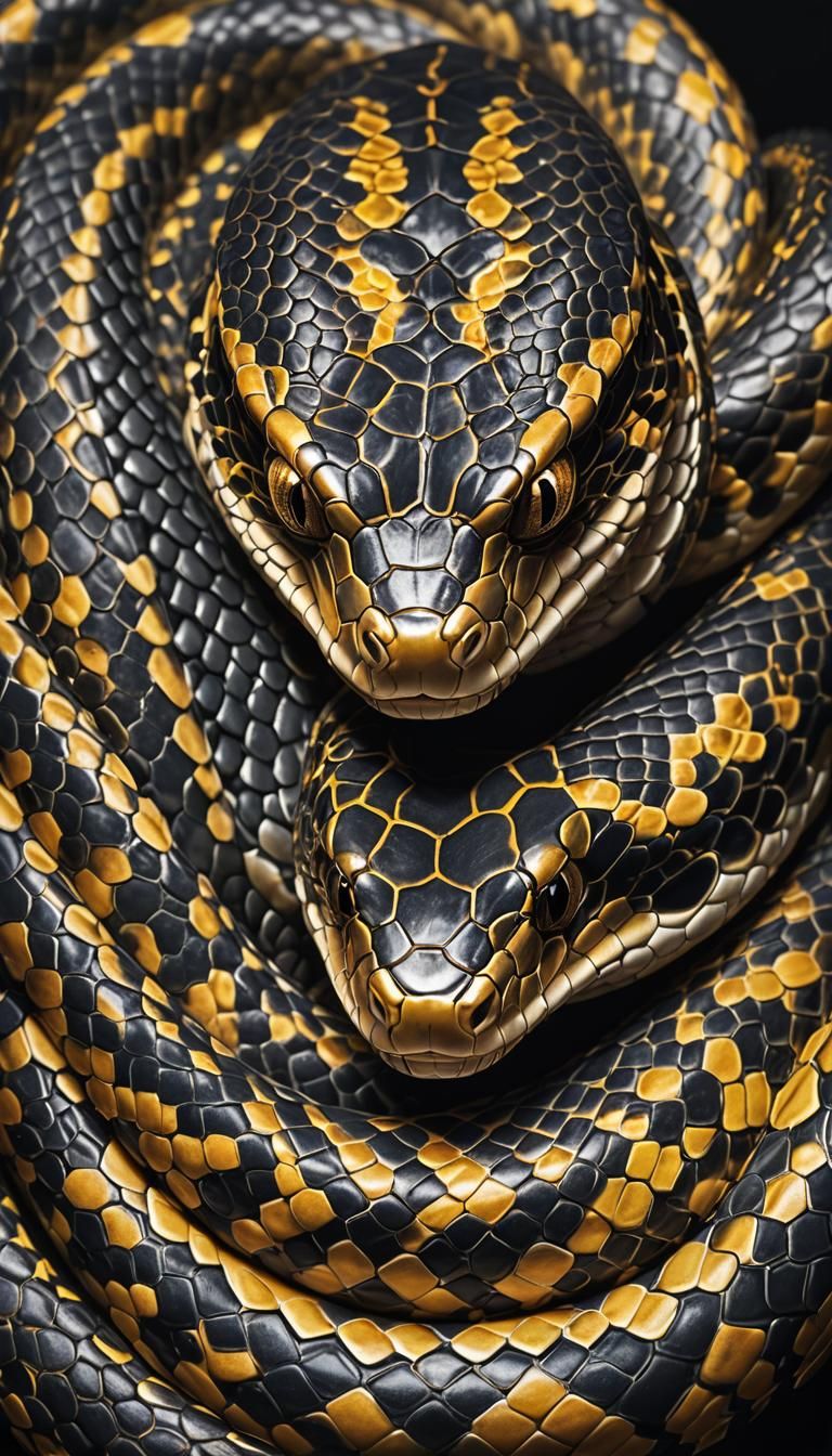Deadly Inland Taipan Snake in Hyper-Realistic Detail
