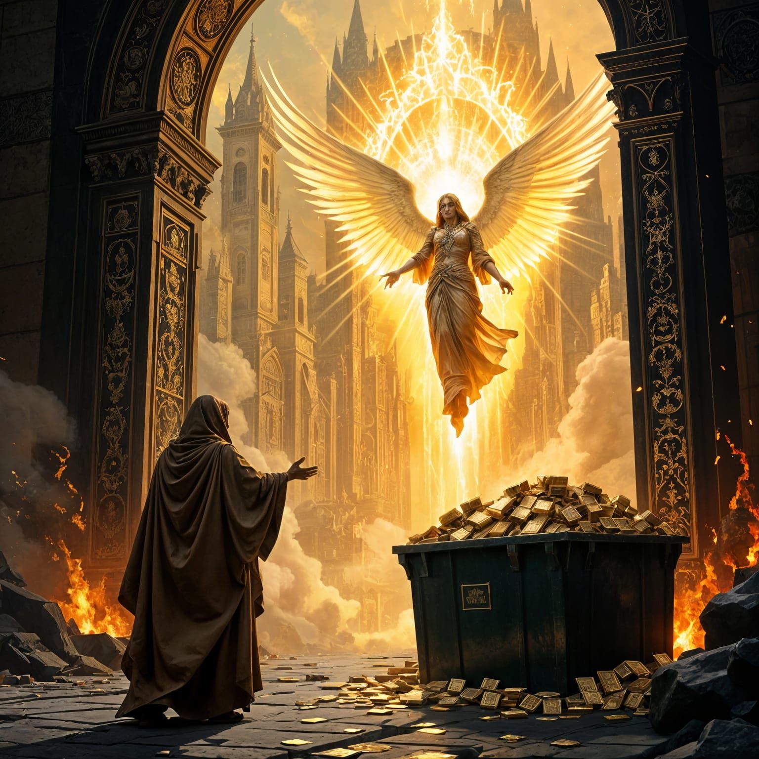 Gates of Paradise: A Detailed Matte Painting