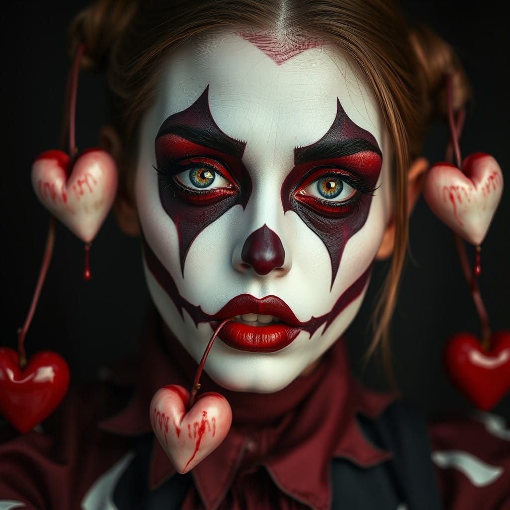 Harlequin's Lament: A Haunting Portrait