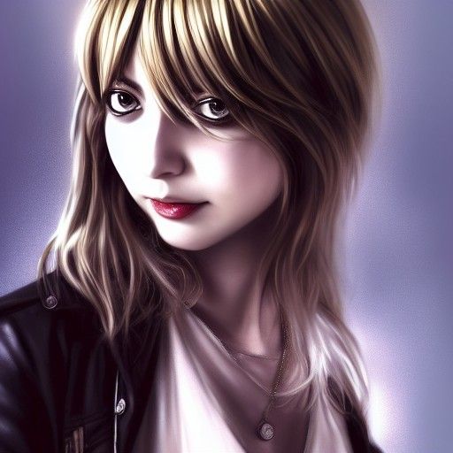 Realistic Portrait of Misa Amane