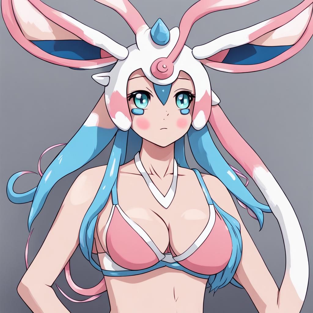 Humanoid Sylveon Character Design