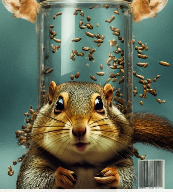 Squirrel Antics: An Adorable Thief in a Glass Birdfeeder