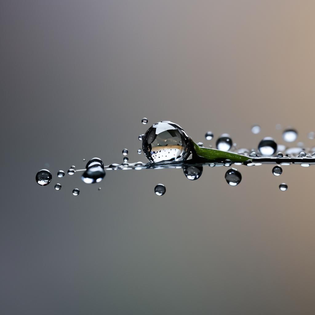 Raindrop Crown Splash in Studio Lighting