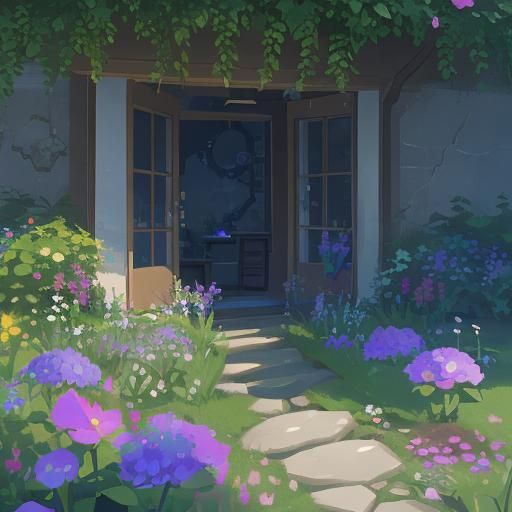 Secret Flower Garden with 3D Shading